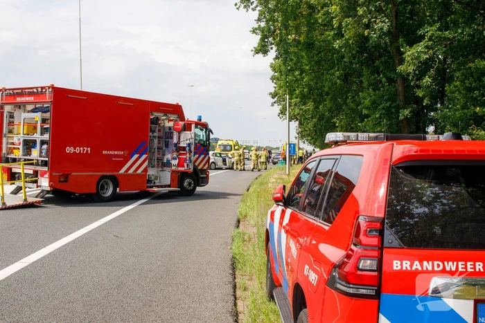 Meerdere voertuigen betrokken bij kop-staart botsing