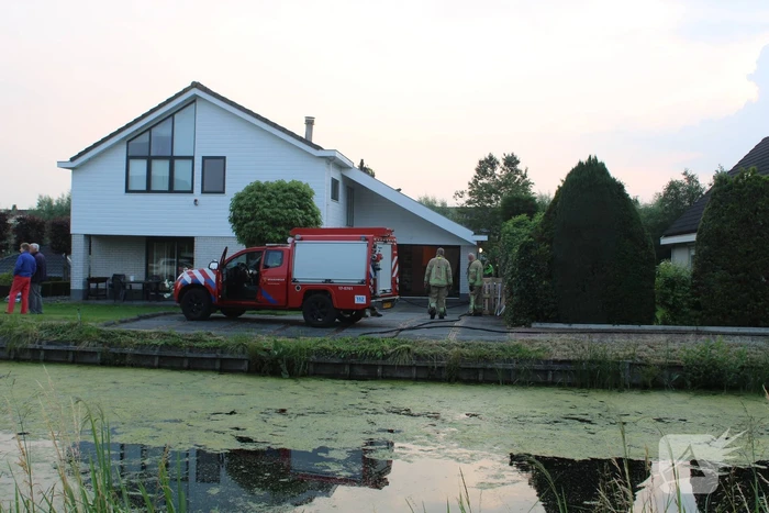Brand in airco-unit van woning
