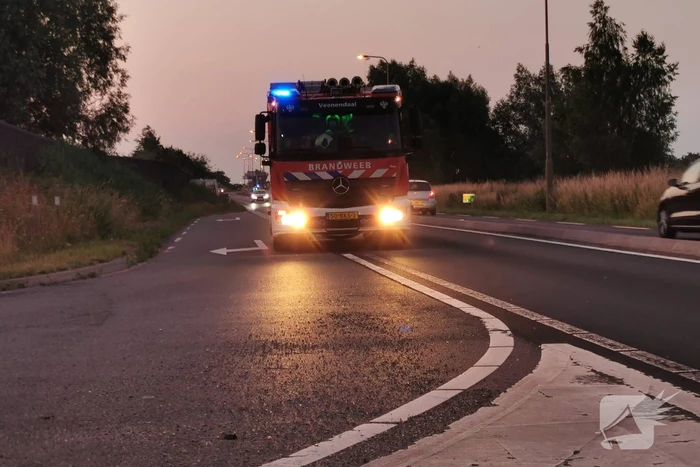 Rookgenerator gaat af bij Esso-tankstation