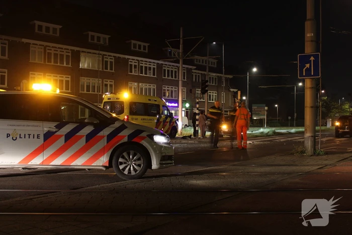 Personenauto total-loss door botsing
