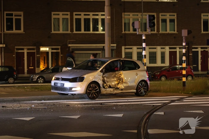 Personenauto total-loss door botsing