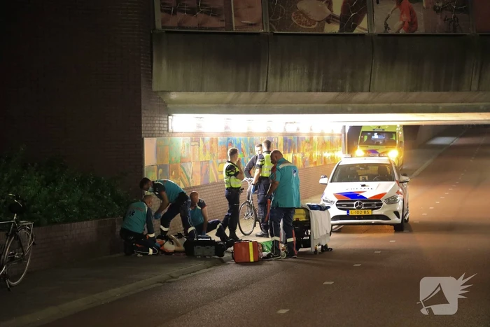 Beschonken fietser gewond door val
