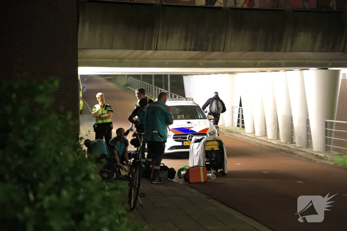 Beschonken fietser gewond door val