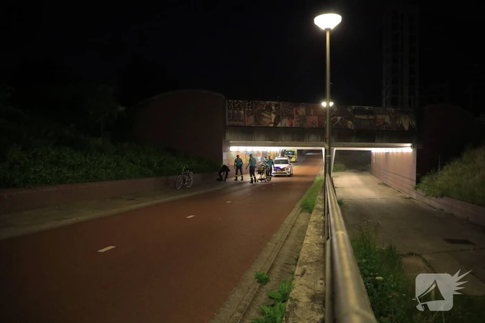 Beschonken fietser gewond door val