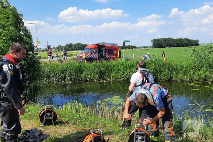 Magneetvissers vinden object in sloot
