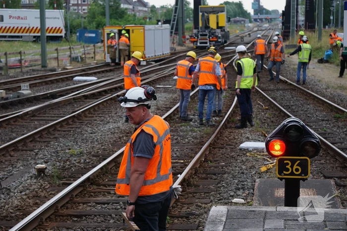 Trein ontspoort na vertrek