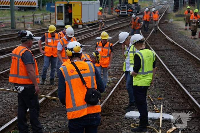 Trein ontspoort na vertrek
