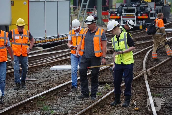 Trein ontspoort na vertrek