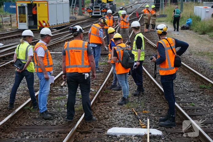 Trein ontspoort na vertrek