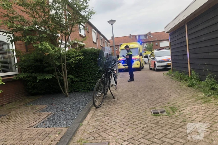 Traumahelikopter landt voor noodsituatie