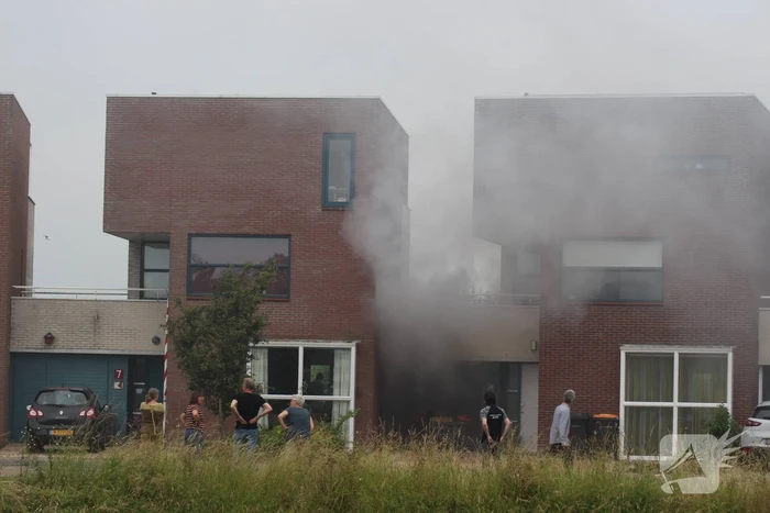 Veel rook bij brand in wasdroger