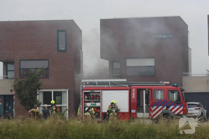 Veel rook bij brand in wasdroger
