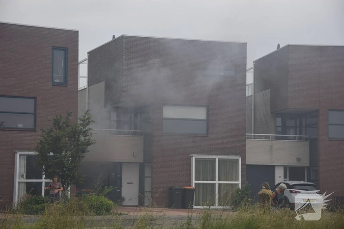 Veel rook bij brand in wasdroger