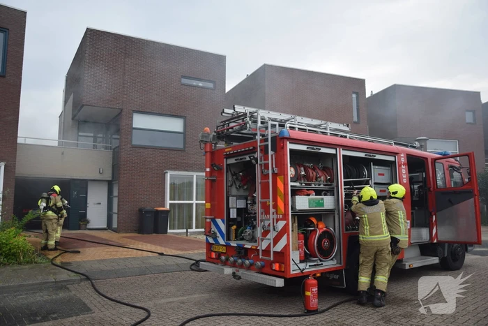 Veel rook bij brand in wasdroger