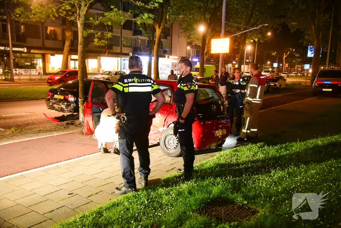 Eenzijdig ongeluk leidt tot vondst vuurwapen