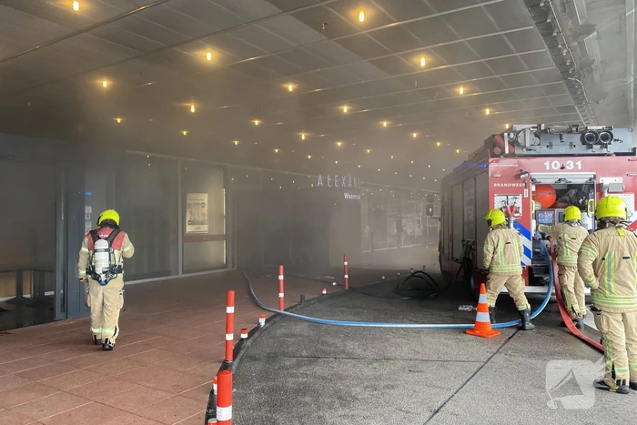 Veel rook bij brand in woonmall Alexandrium