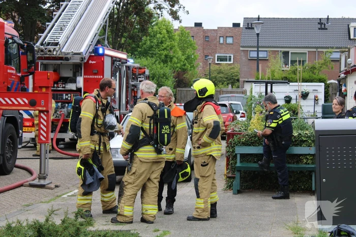 Brand op dak van woning door werkzaamheden