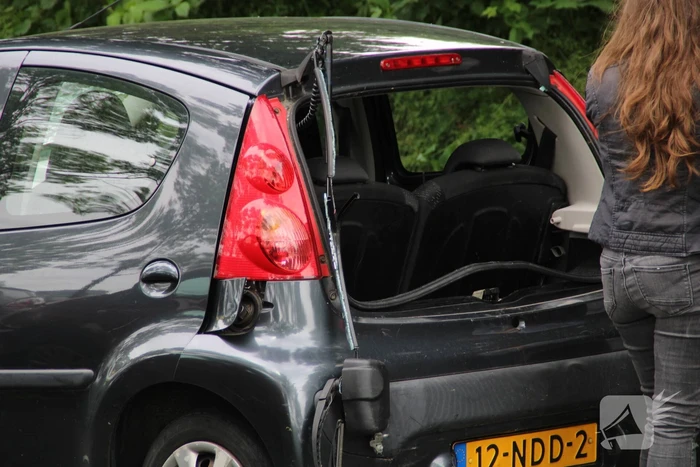 Vier personenwagens betrokken bij kop-staartaanrijding