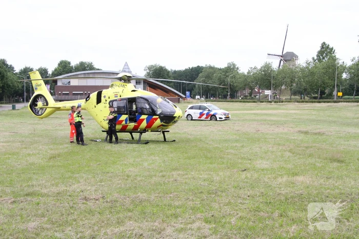 Traumahelikopter landt voor incident