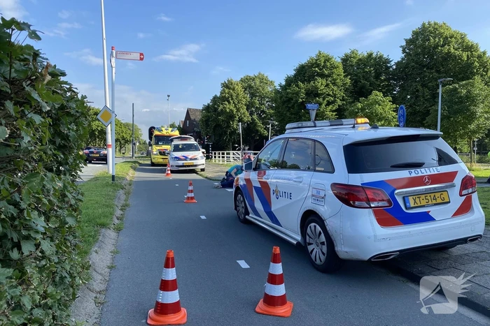 Fietsster gewond door botsing met maaltijdbezorger