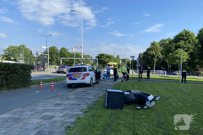 Fietsster gewond door botsing met maaltijdbezorger
