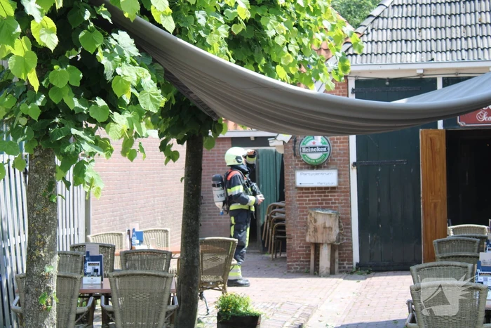 Brand in keuken van eetcafé