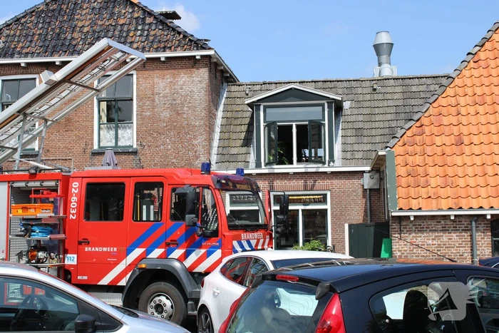 Brand in keuken van eetcafé