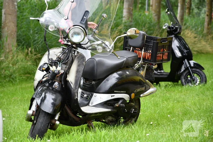 Man gewond na val met scooter