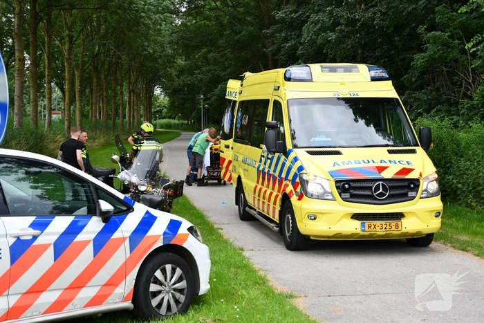 Man gewond na val met scooter