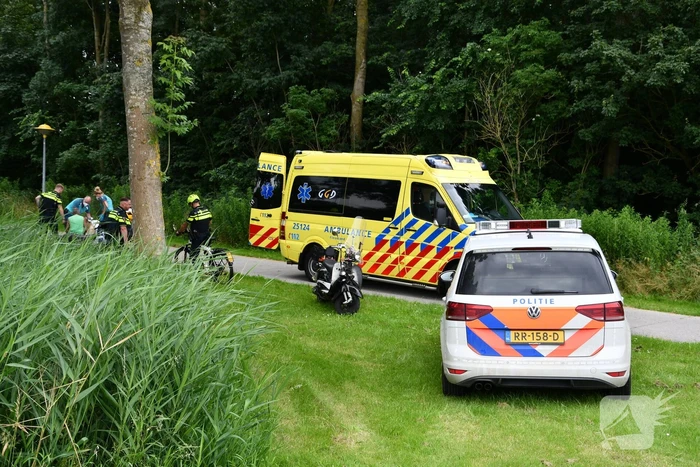 Man gewond na val met scooter