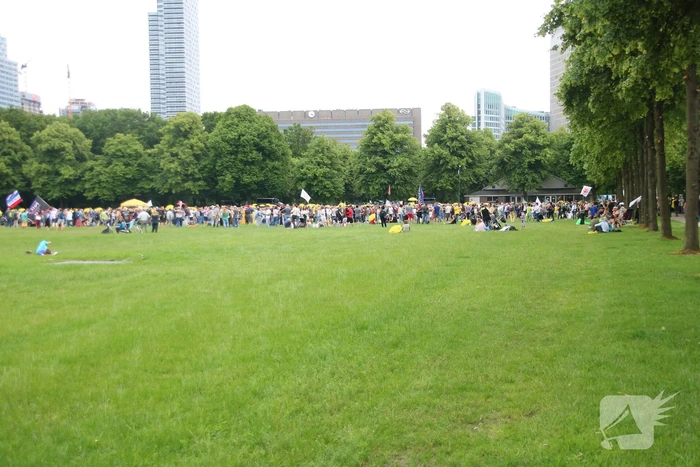 Demonstratie tegen vaccineren van kinderen