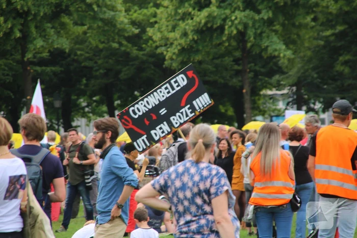 Demonstratie tegen vaccineren van kinderen
