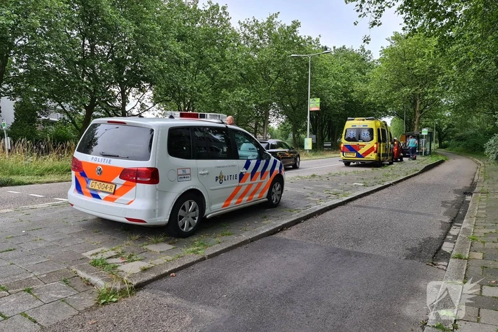 Ongeval na verlaten van parkeerplaats