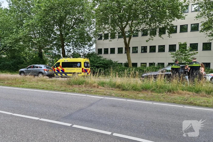 Ongeval na verlaten van parkeerplaats