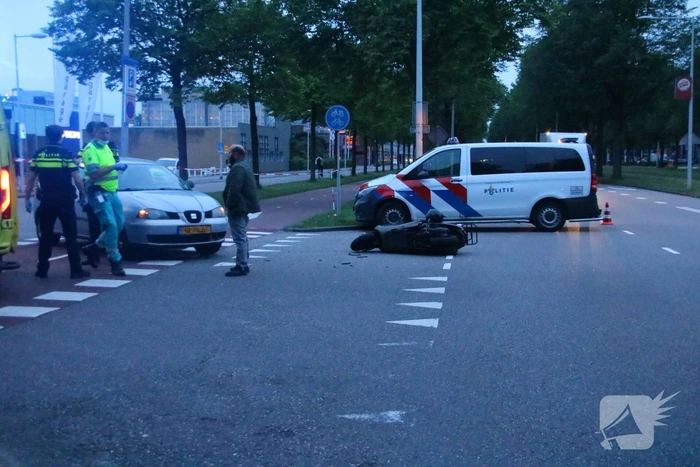 Persoon gecontroleerd na ongeval met scooter