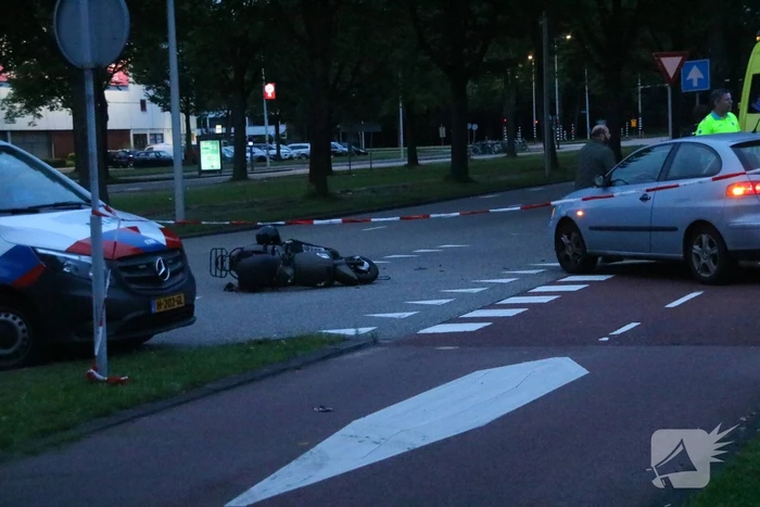 Persoon gecontroleerd na ongeval met scooter