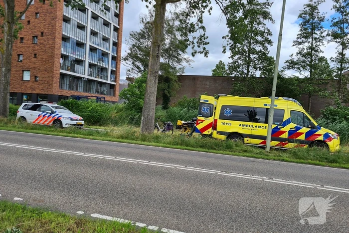 Fietser gewond na val met fiets