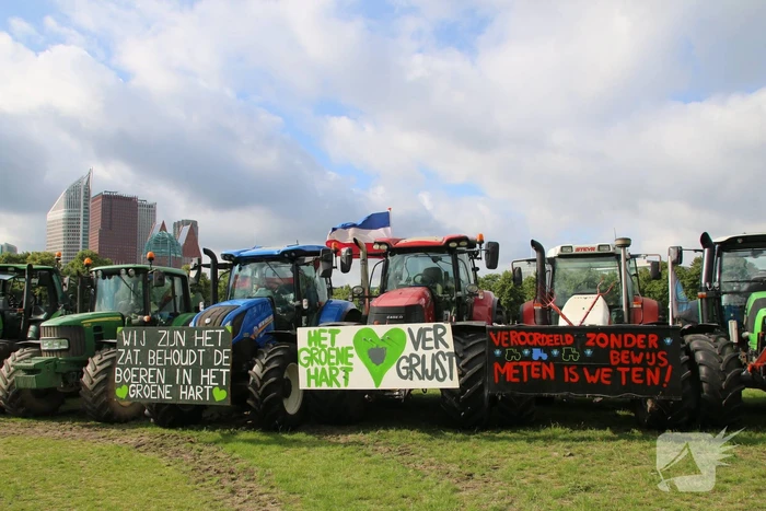 Eerste boeren arriveren op demonstratieterrein