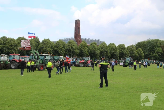Eerste boeren arriveren op demonstratieterrein