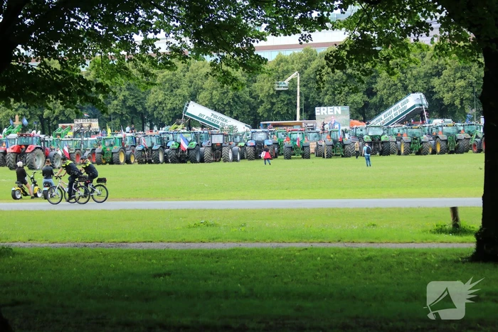 Eerste boeren arriveren op demonstratieterrein