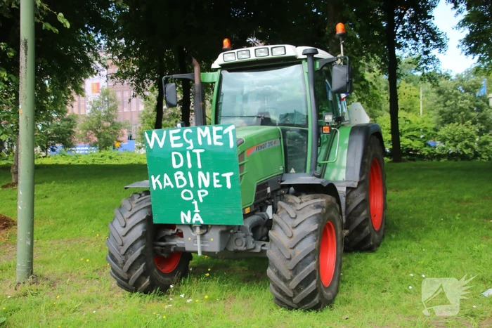Eerste boeren arriveren op demonstratieterrein