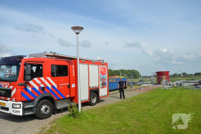 Brand geblust op bouwterrein