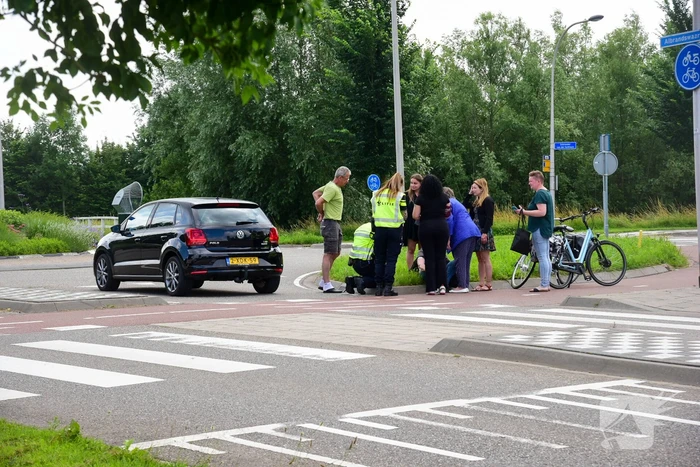 fietsster aangereden door auto