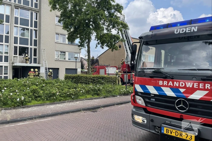 Brand in appartement na dakreparatie