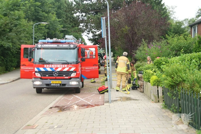 Brand in keuken van woning