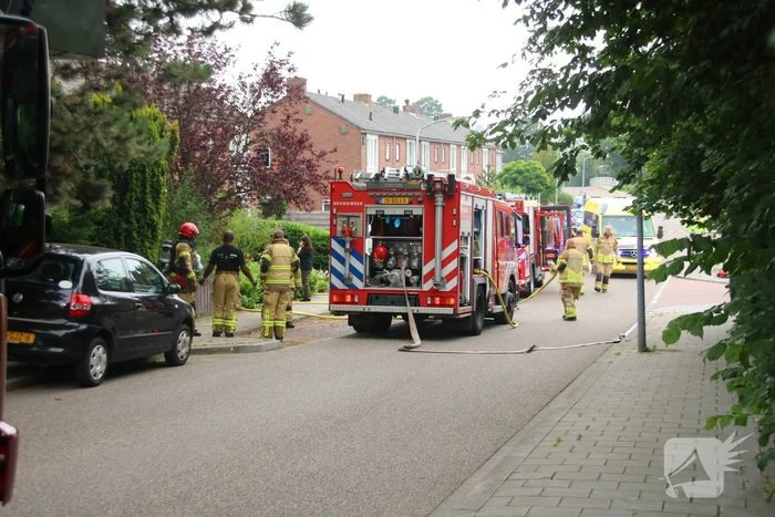 Brand in keuken van woning