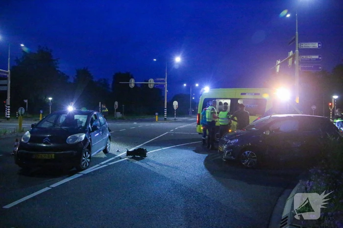 Ongeval tussen twee personenauto's