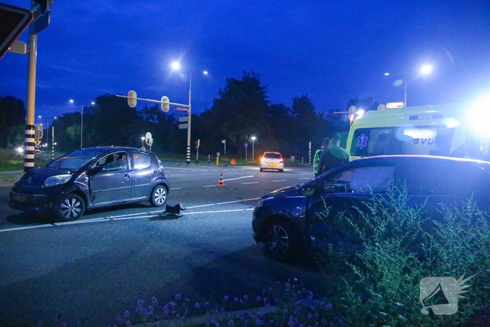 Ongeval tussen twee personenauto's