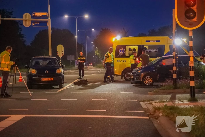 Ongeval tussen twee personenauto's