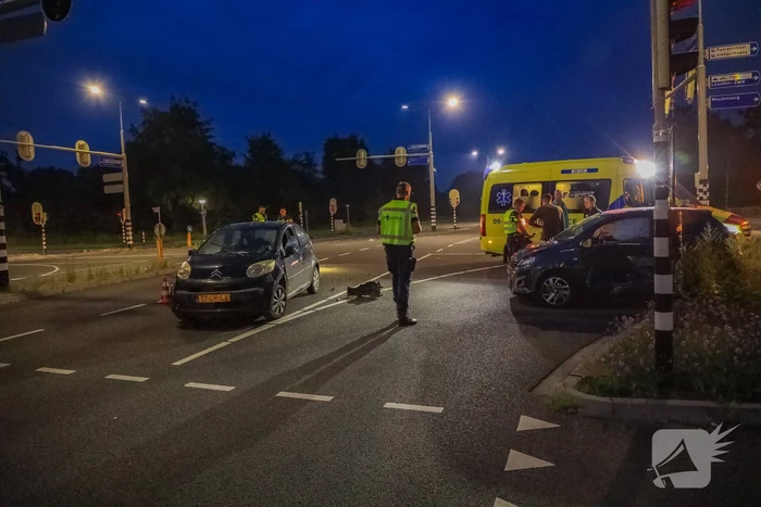Ongeval tussen twee personenauto's